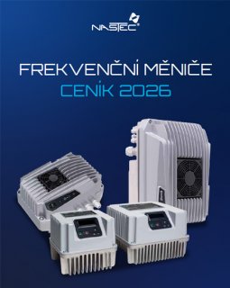 Nové produkty 2026 - frekvenční měniče NASTEC